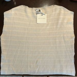 Cashmere Stitch & Needle Cropped Sleeveless Sweater NWT Sz S